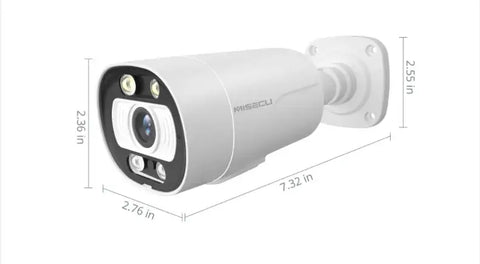 5MP 8MP Bullet POE Camera with Misecu Logo