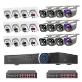 32CH Security Camera System with 8MP PoE Camera Color Night Vision
