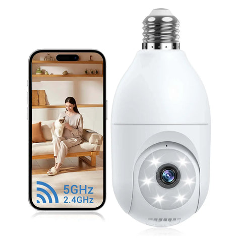 Tuya Light Bulb Camera 2MP with Full-Color Night Vision Tuya Light Bulb Camera 2MP with Full-Color Night Vision