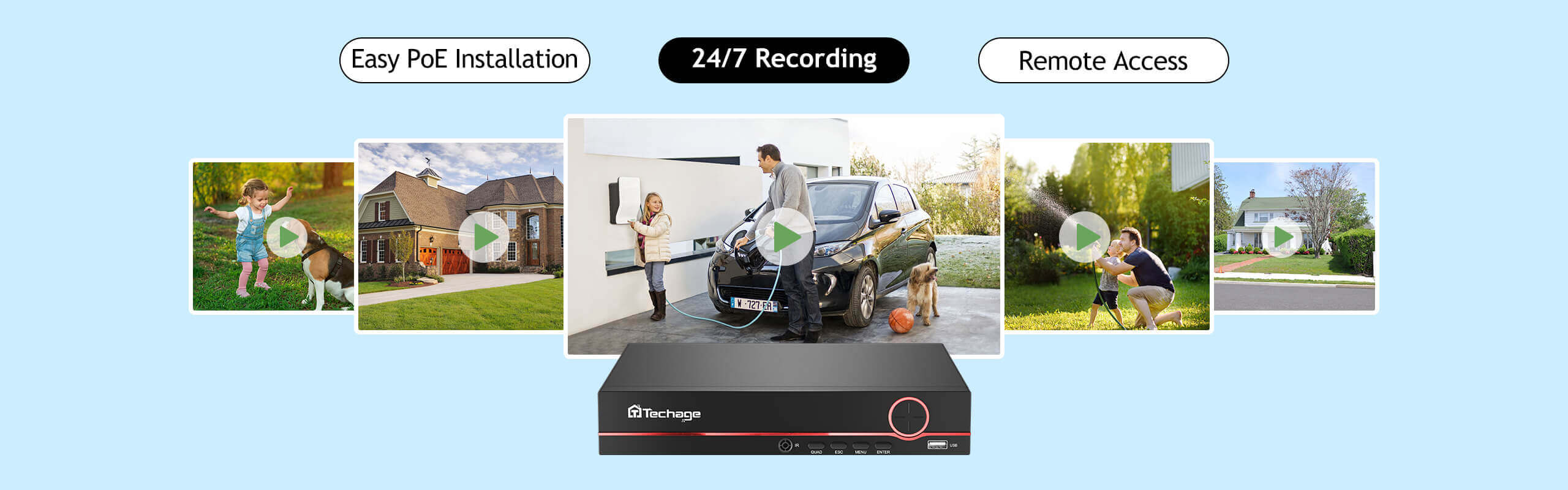 Introduction to Techage 8CH PoE NVRs Video Recorder – Techage.com