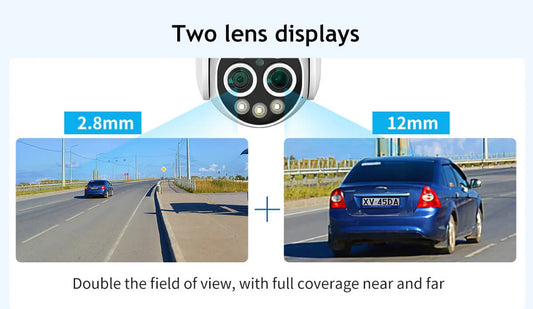 dual-lens security cameras ideal for better focus & visibility