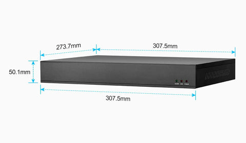 Enregistreur 16CH POE NVR prenant en charge la caméra Max 4K