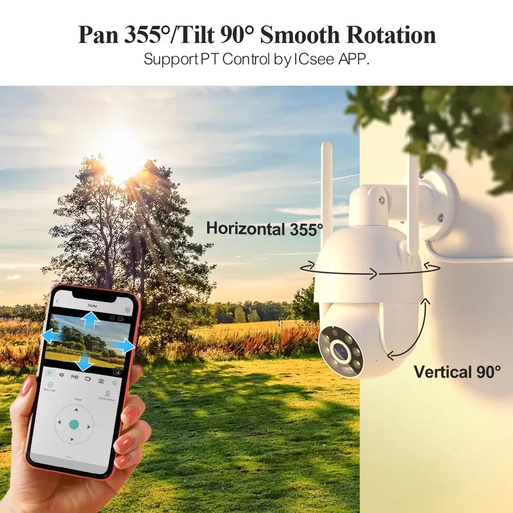 2K 4K Smart WIFI Camera 360° View with Smart Detection