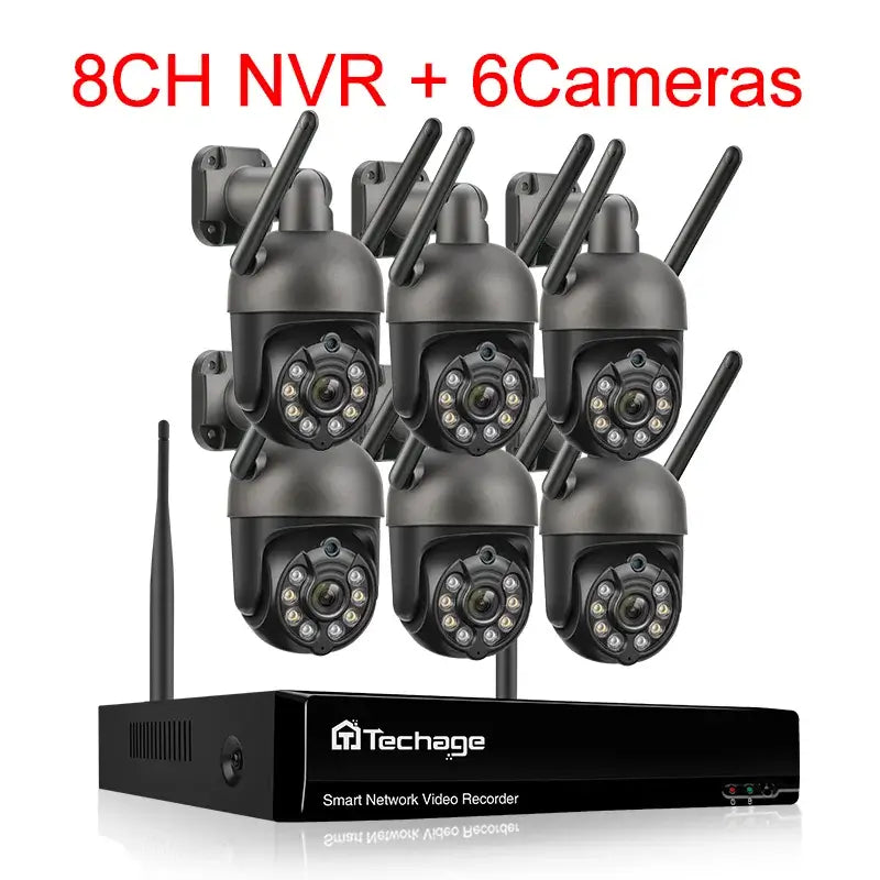 3MP PAN Wireless CCTV System with Auto Tracking