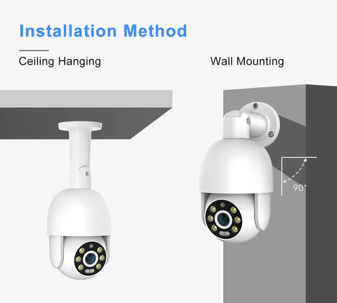 8MP PT Outdoor POE Camera System Support Night Vision
