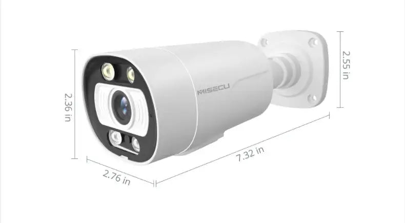 Caméra POE Bullet 5MP 8MP avec logo Misecu 