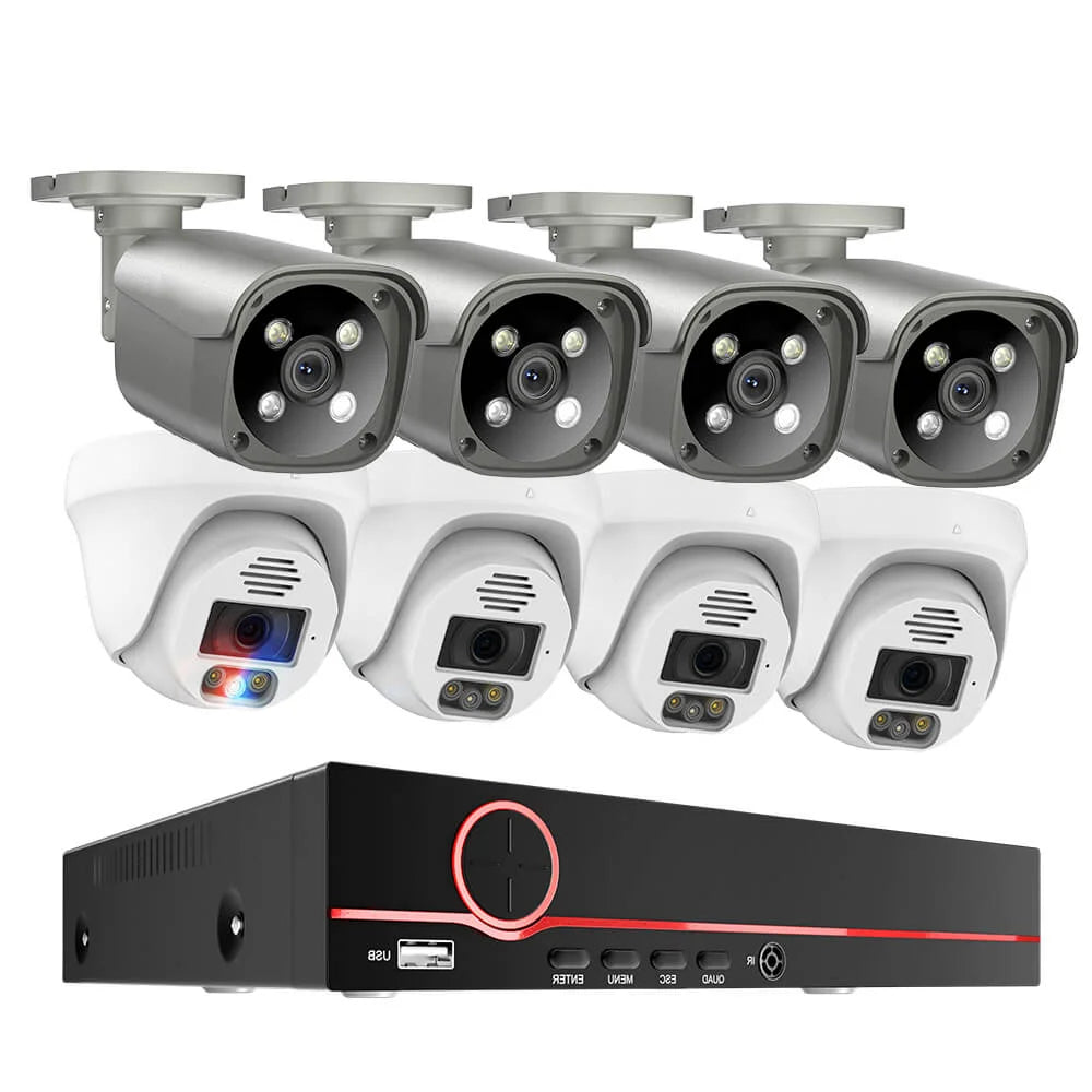 8CH 5MP POE-Kamerasystem mit Gesichtserkennung 