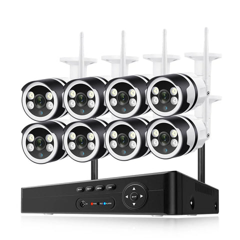8CH 3MP Wireless Security Camera System Outdoor Indoor