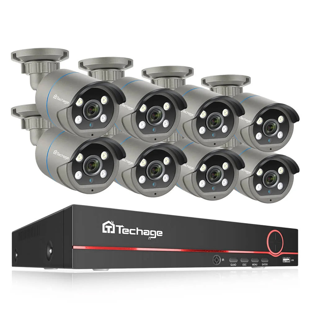 4MP POE Camera Kit with Colorful Night View