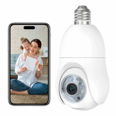 3MP Bulb Camera with Full-Color Night Vision