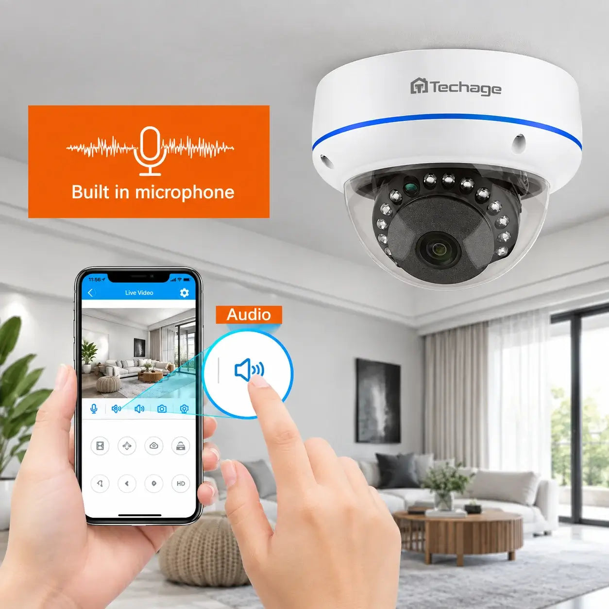 5MP Dome 48V PoE Camera with 2.8MM Len