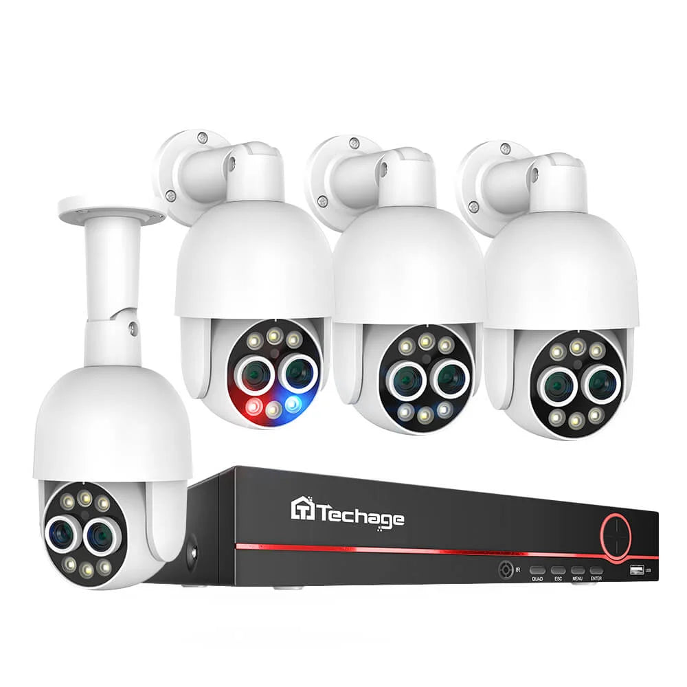 4MP POE PTZ Cameras Systems 8X Zoom