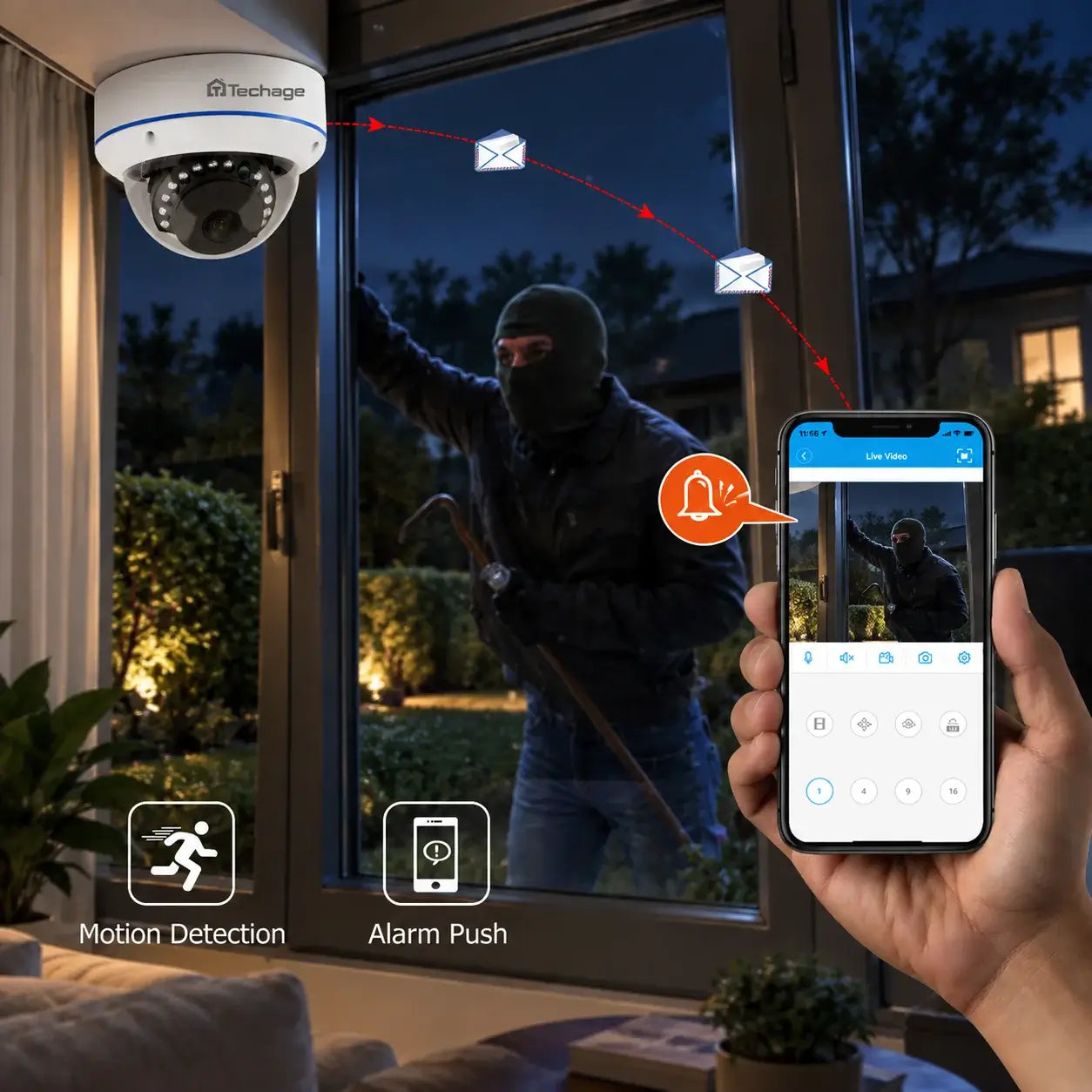 5MP Dome 48V PoE Camera with 2.8MM Len