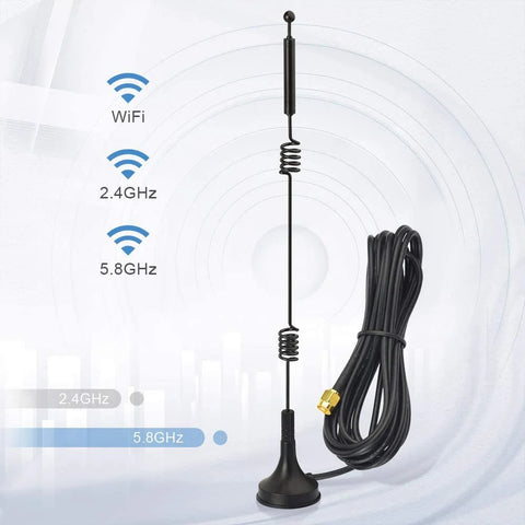 2.4/5.8GHZ WiFi Antenna Extension Cable Signal Antenna Booster